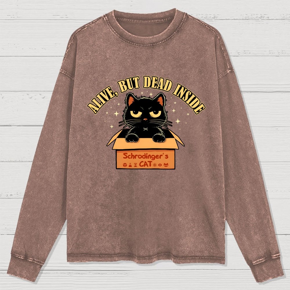 Alive But Dead Inside Washed Long Sleeve Tee