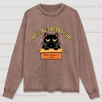 Alive But Dead Inside Washed Long Sleeve Tee
