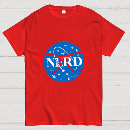 Nerdy Space Patch Geek T-Shirt