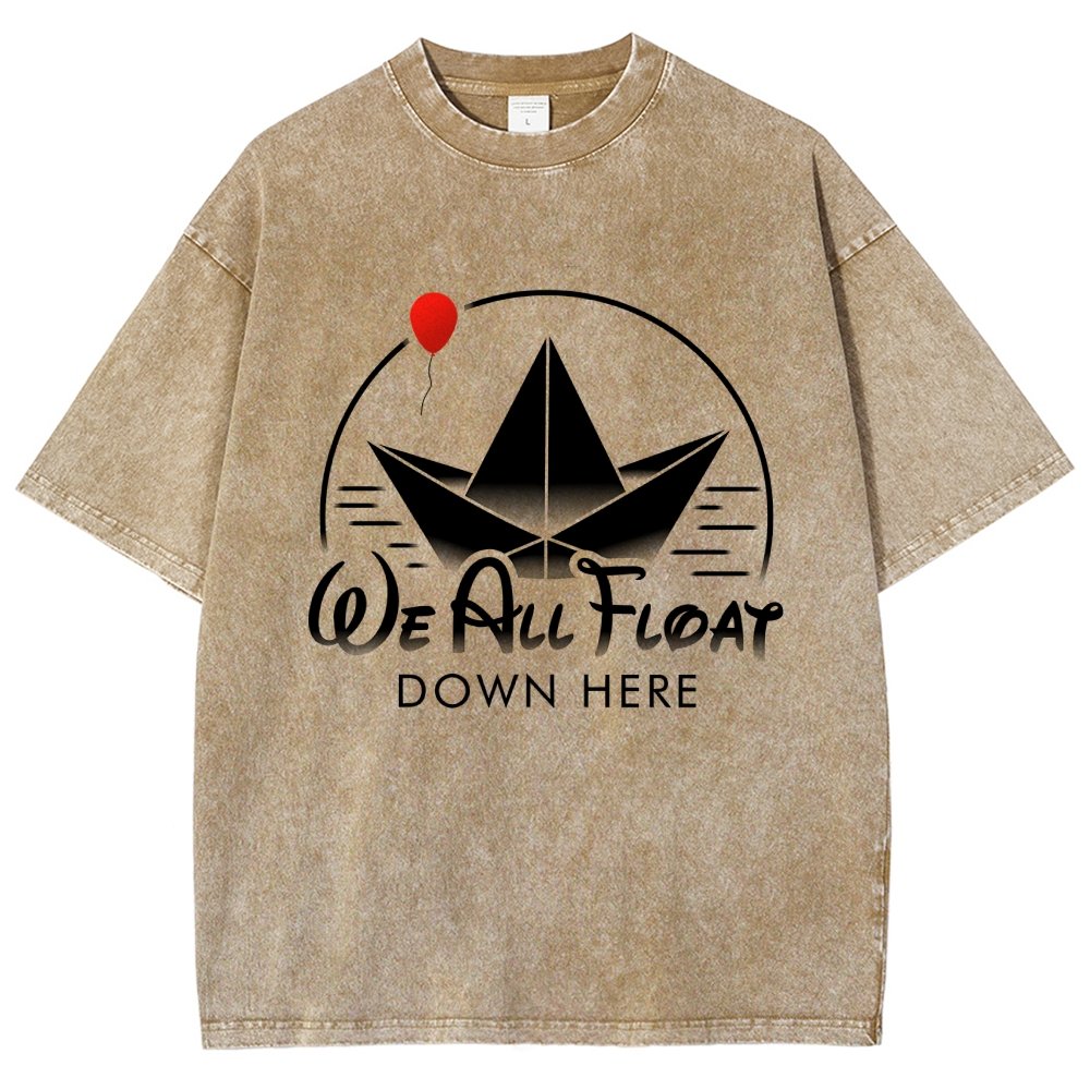 We All Float Vintage Distressed T-shirt