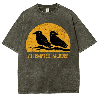 Attempted Murder Vintage Distressed T-shirt
