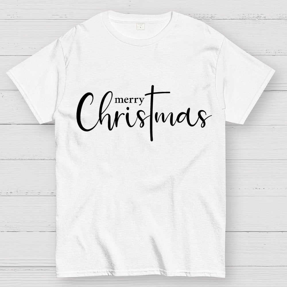 Merry Christmas .Christmas Cross Geek T-Shirt