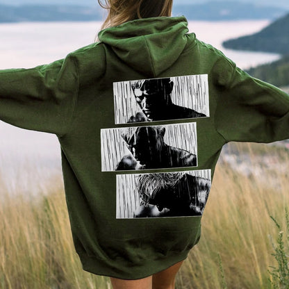 Tears In Rain Printed Back Unisex Cotton Hoodie