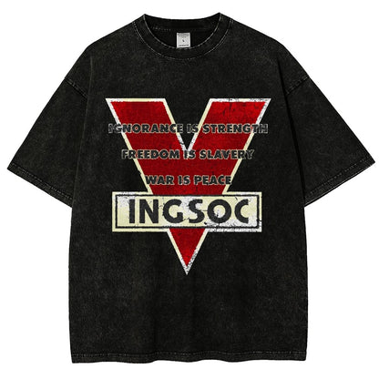 Ignorance Is Strength Tri Blend Vintage Distressed T-shirt