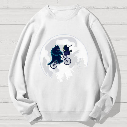 Ride Across The Moon Geek Cotton Sweatshirt