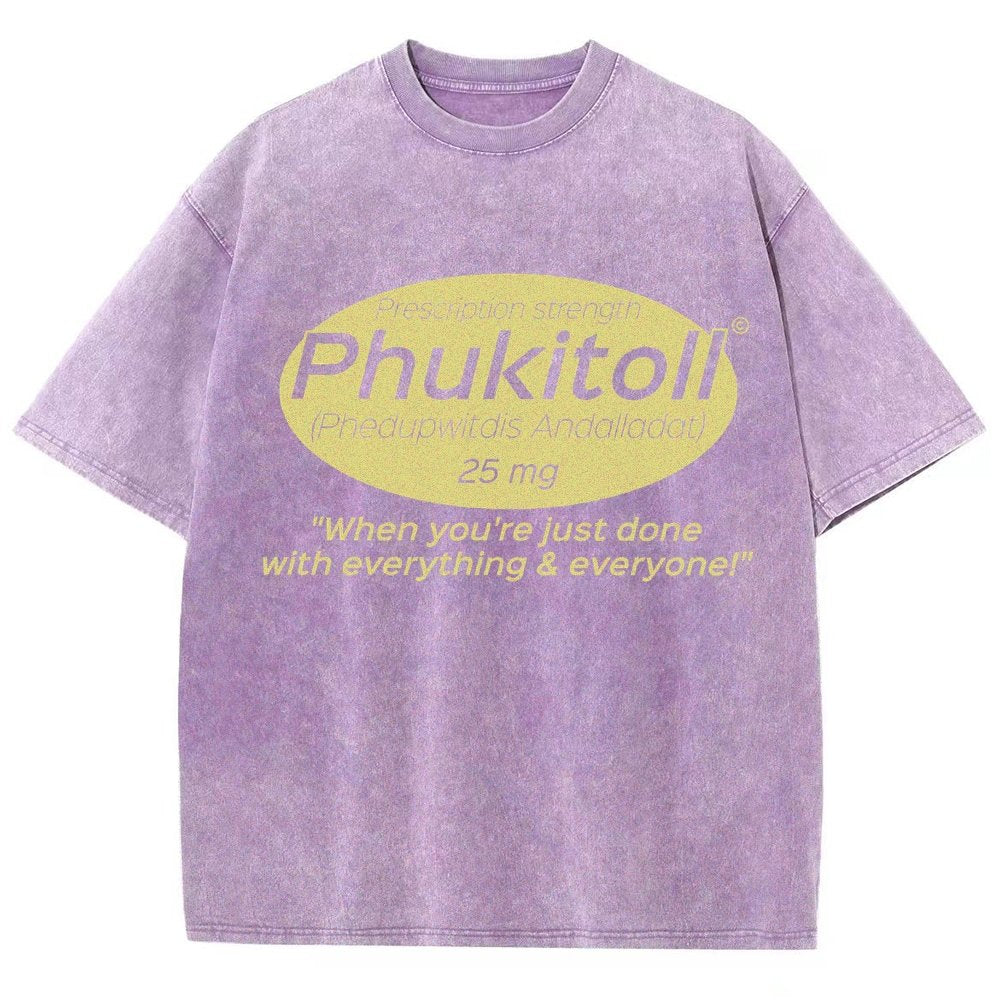 Prescription Strength Phukitoll Vintage Distressed T-shirt