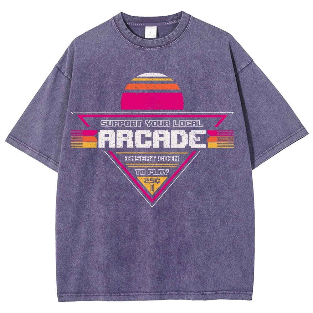 Support Your Local Arcade Vintage Distressed T-shirt