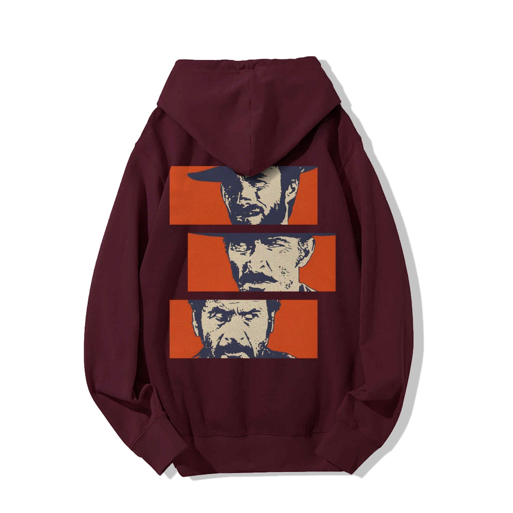 Buono Brutto Cattivo Printed Back Unisex Cotton Hoodie