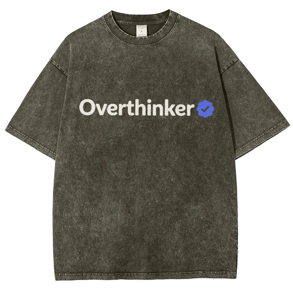 Certified Overthinker Vintage Distressed T-shirt