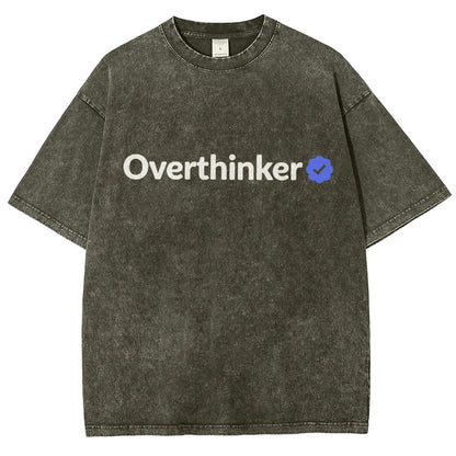 Certified Overthinker Vintage Distressed T-shirt