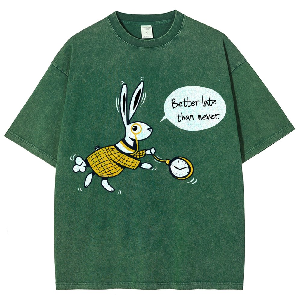 Better Late Than Never Vintage Distressed T-shirt