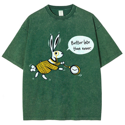 Better Late Than Never Vintage Distressed T-shirt