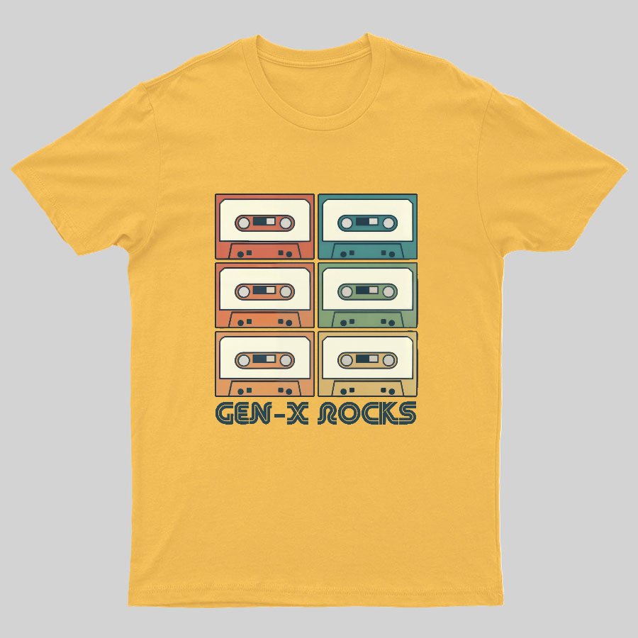 Retro Generation X - Gen X Raised On Hose Water And Neglect Geeky T-Shirt