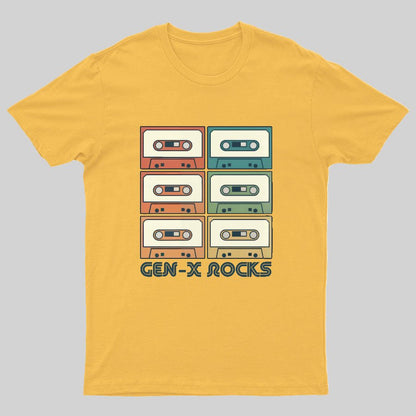 Retro Generation X - Gen X Raised On Hose Water And Neglect Geeky T-Shirt