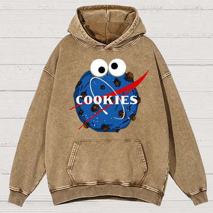 Space Cookies Vintage Distressed Hoodie