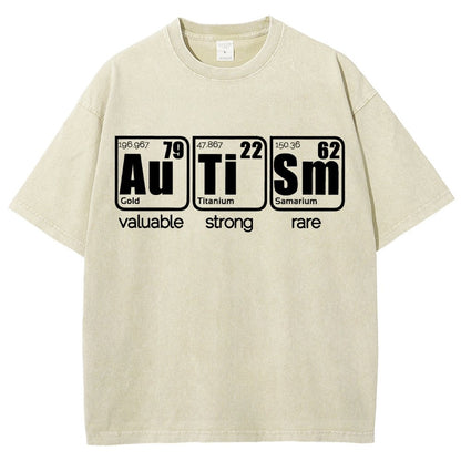 Autism Periodic Table Vintage Distressed T-shirt