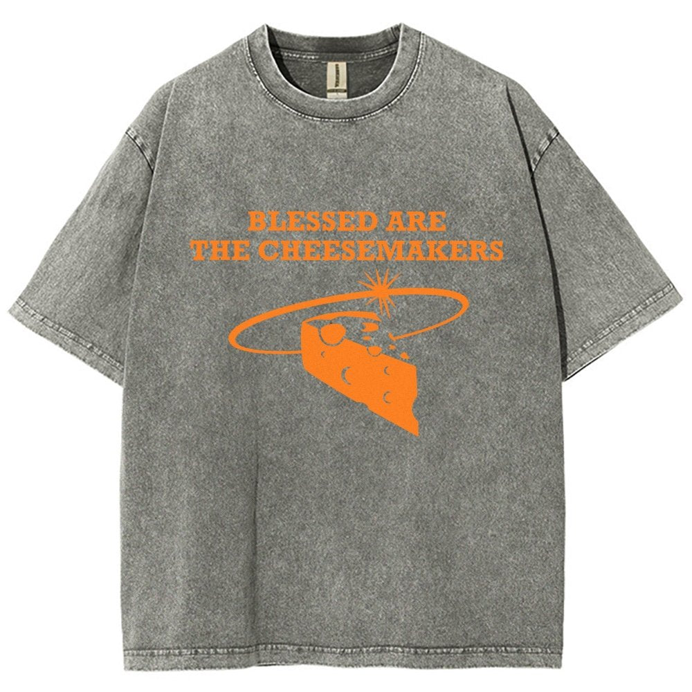 Blessed Are The Cheesemakers Vintage Distressed T-shirt