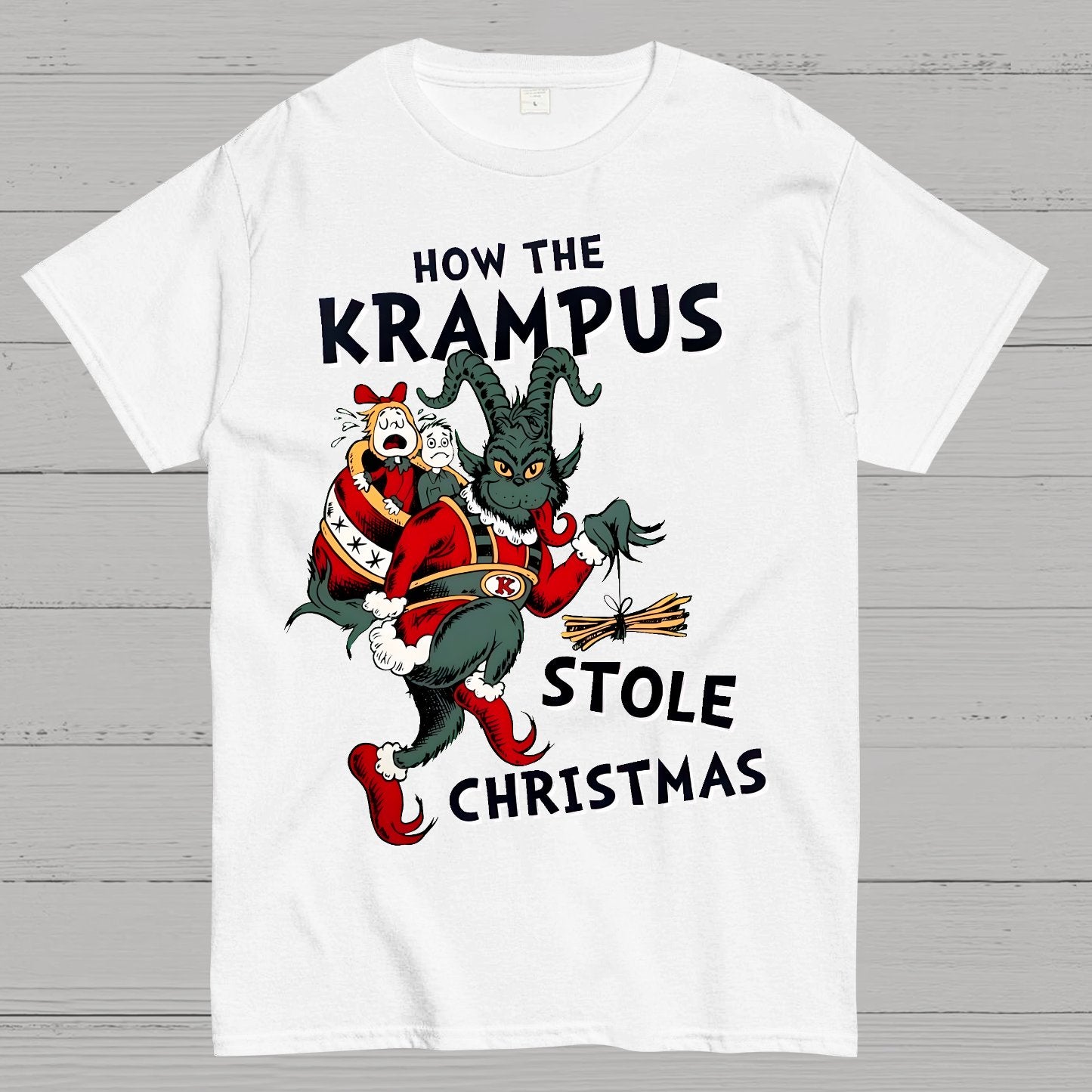 How The Krampus Stole Christmas Geek T-Shirt