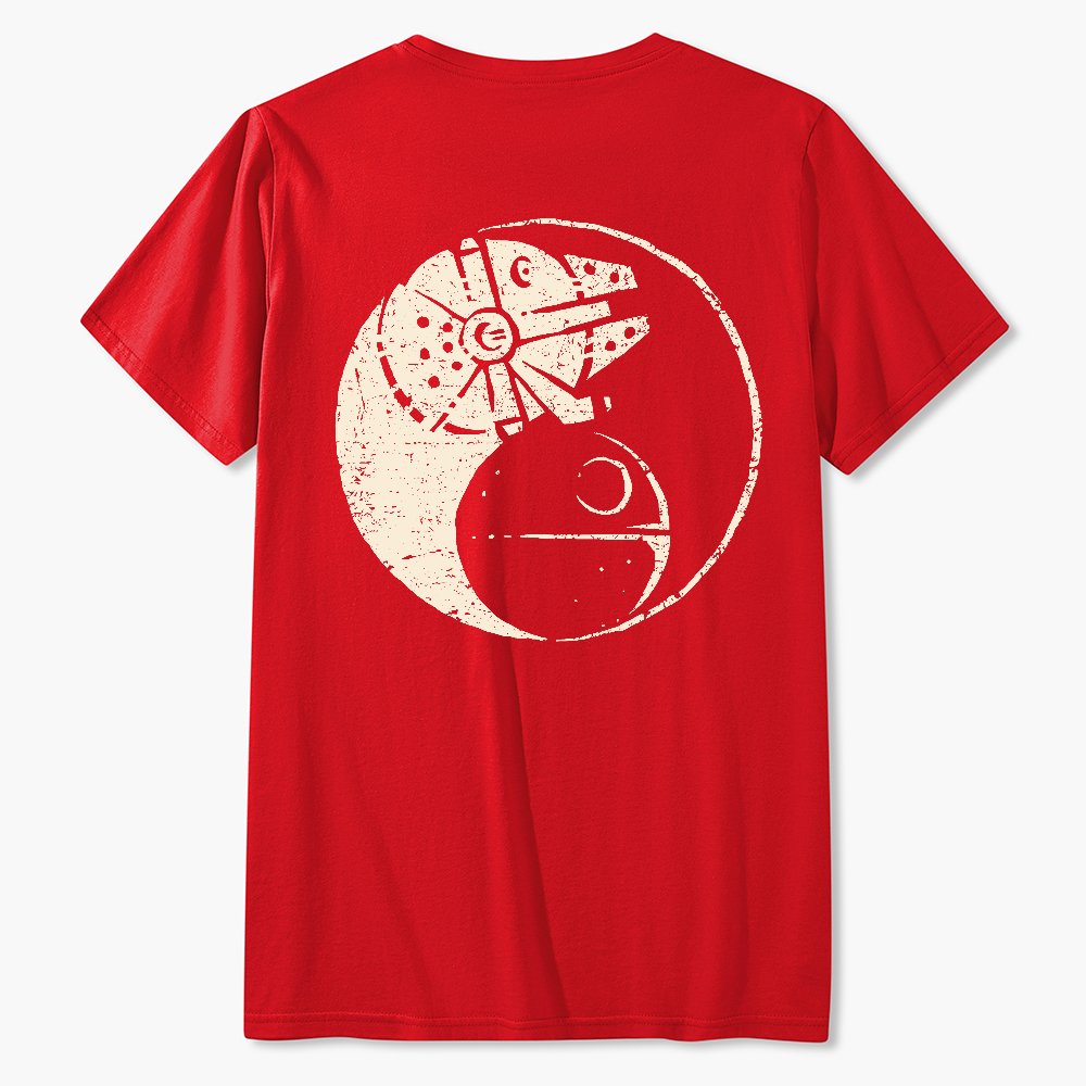 Balancing The Energy Front And Back Printing Geek T-Shirt