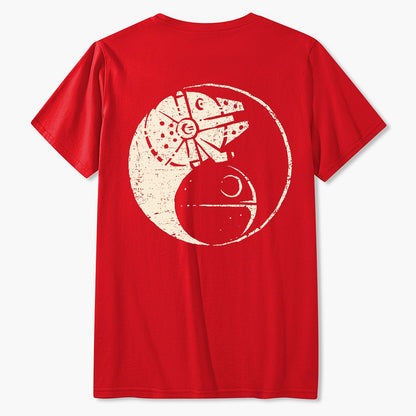 Balancing The Energy Front And Back Printing Geek T-Shirt