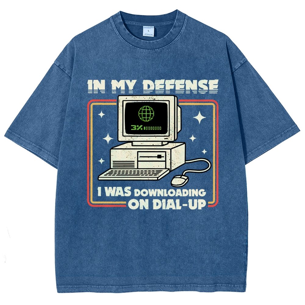 Defense Protocol Dial-Up Vintage Distressed T-shirt