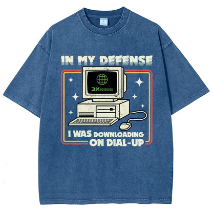 Defense Protocol Dial-Up Vintage Distressed T-shirt