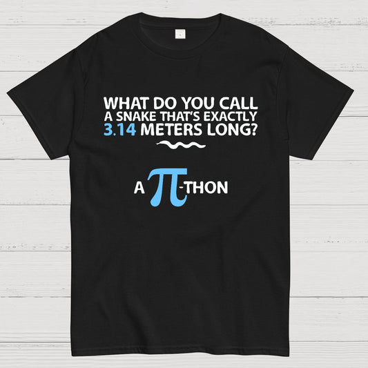 Funny Math Humor Snake Reptile 3.14 Pi Students Kids Geek T-Shirt