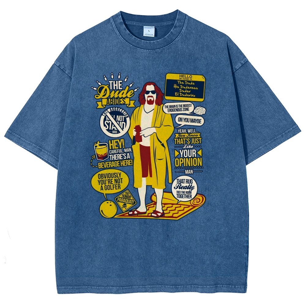 The Dude Quotes Vintage Distressed T-shirt