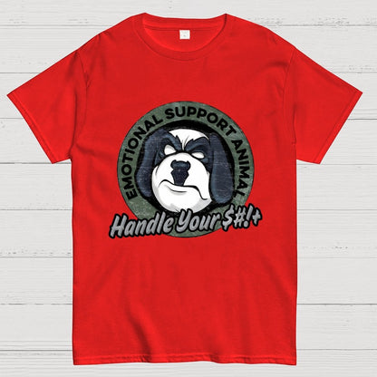 Emotional Support Animal Handle Your $#*!+ Geek T-Shirt