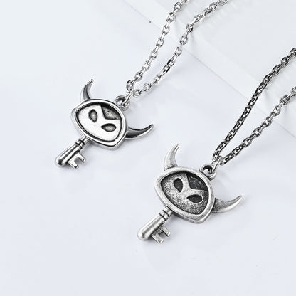 Little Devil Key Stainless Steel Necklace- Ignite Your Unique Soul with Rebellion