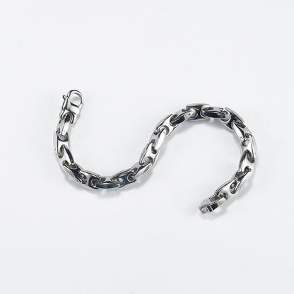 Stainless Steel H - Clasp Bracelet | Build Wrist Style with Tough Posture