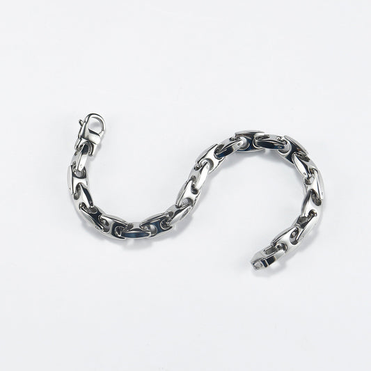Stainless Steel H - Clasp Bracelet | Build Wrist Style with Tough Posture