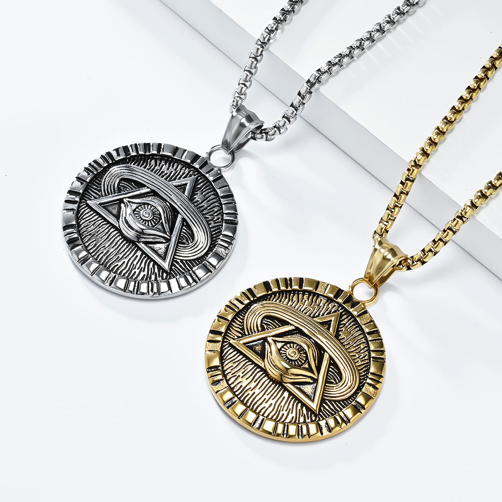 Stainless Steel Eye of Providence—faith forged in metal