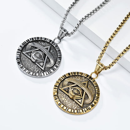 Stainless Steel Eye of Providence—faith forged in metal