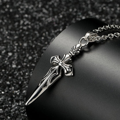 Stainless Steel Cross - Sword Necklace | Guard Your Faith