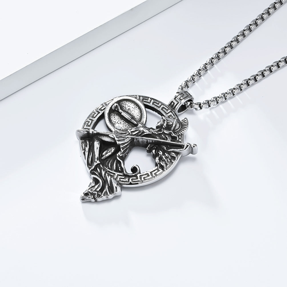 Stainless Steel Athena Necklace | With Mythical Armor, Show Your “Goddess Aura”