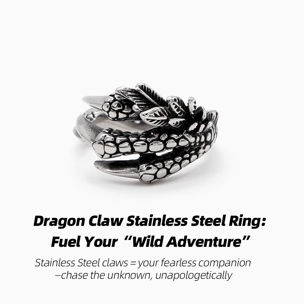 Dragon Claw Stainless Steel Ring: Wear the “Untamable Power”