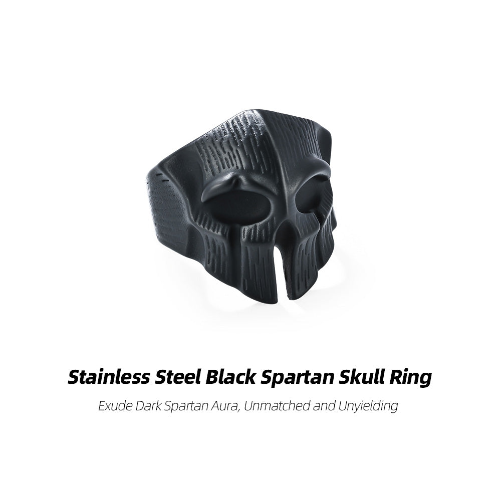 Stainless Steel Spartan Skull Ring-Wear Spartan Valor in Timeless Steel