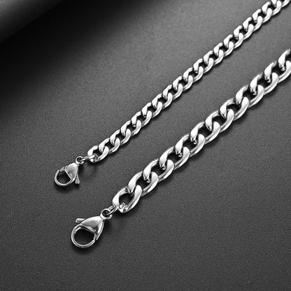 Stainless SteelCuban Chain: Simple Yet Profound, Reshaping the Symbol of Stylish Men