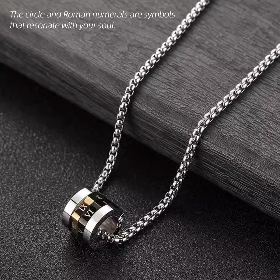 Roman Scale Stainless Steel Necklace: The Code to Your Trend Soul