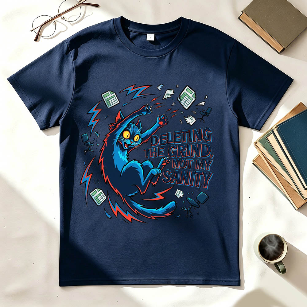 Grinding Cat T-Shirt
