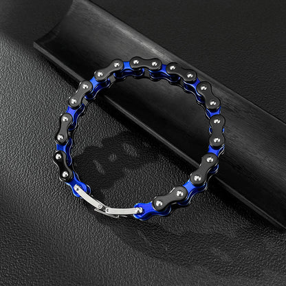 Bike Chain - Inspired Stainless Steel Bracelet:Strength in Every Link