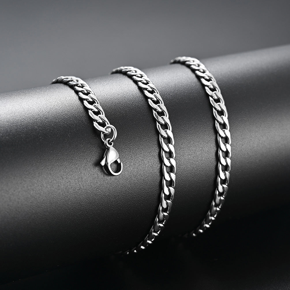Stainless SteelCuban Chain: Simple Yet Profound, Reshaping the Symbol of Stylish Men