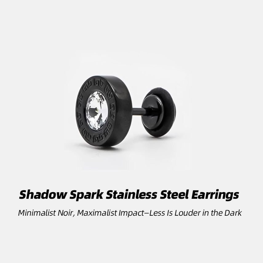 Stainless Steel Zircon Studs | Bold Frame, Bright Soul, Unapologetically You