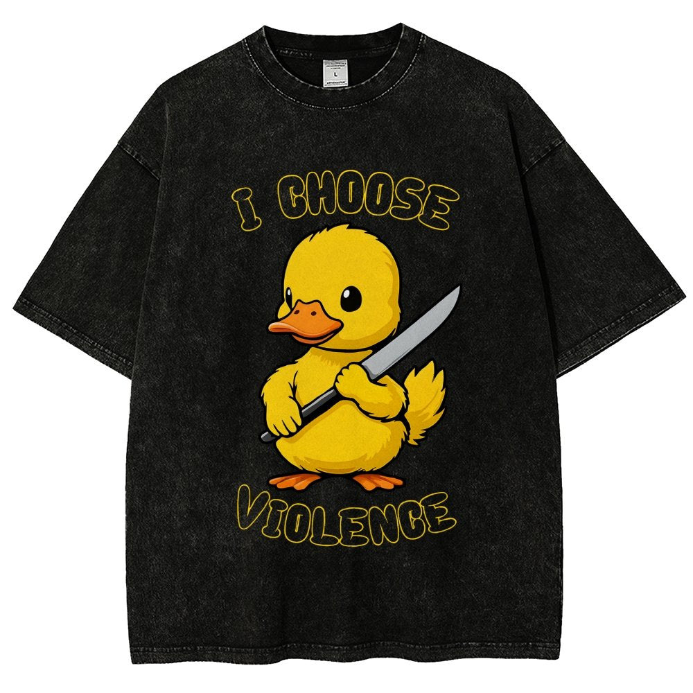I Choose Violence Vintage Distressed T-shirt