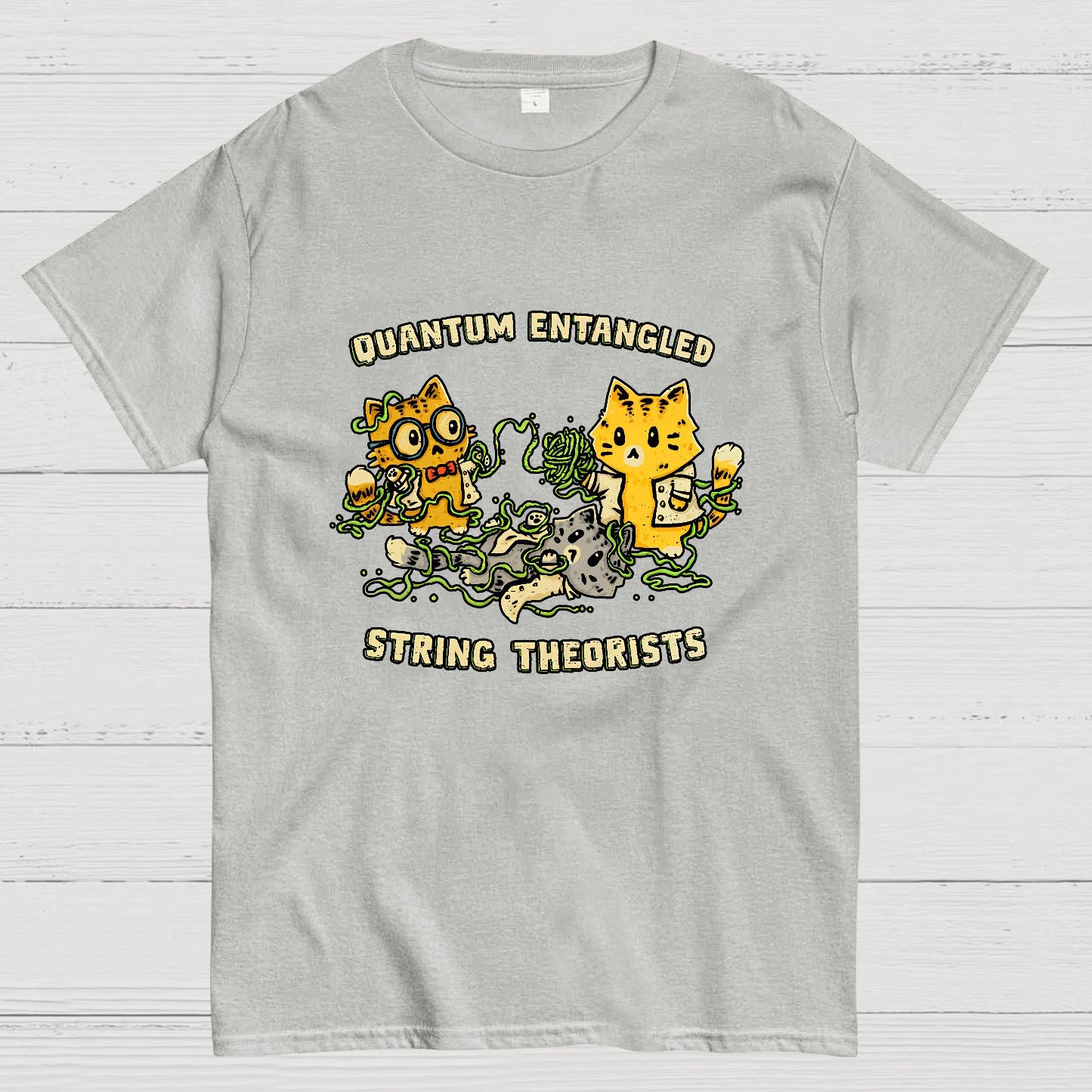 Quantum Entangled String Theorists Geek T-Shirt