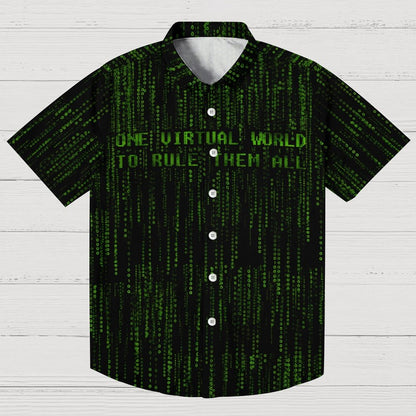 One Virtual Realm to Rule Them All Geek Hawaiian Shirt