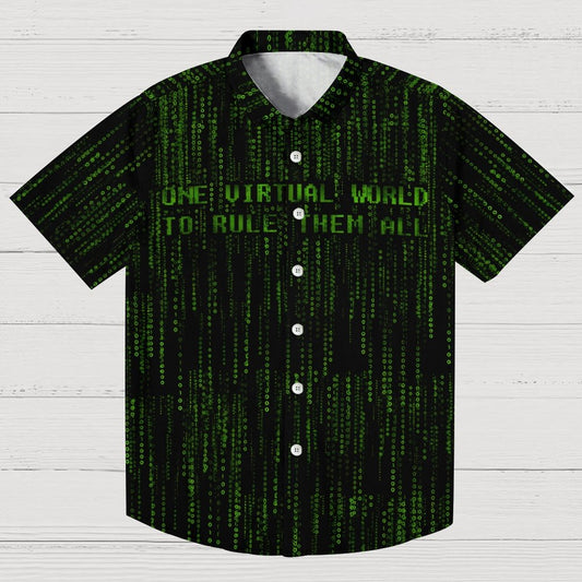One Virtual Realm to Rule Them All Geek Hawaiian Shirt