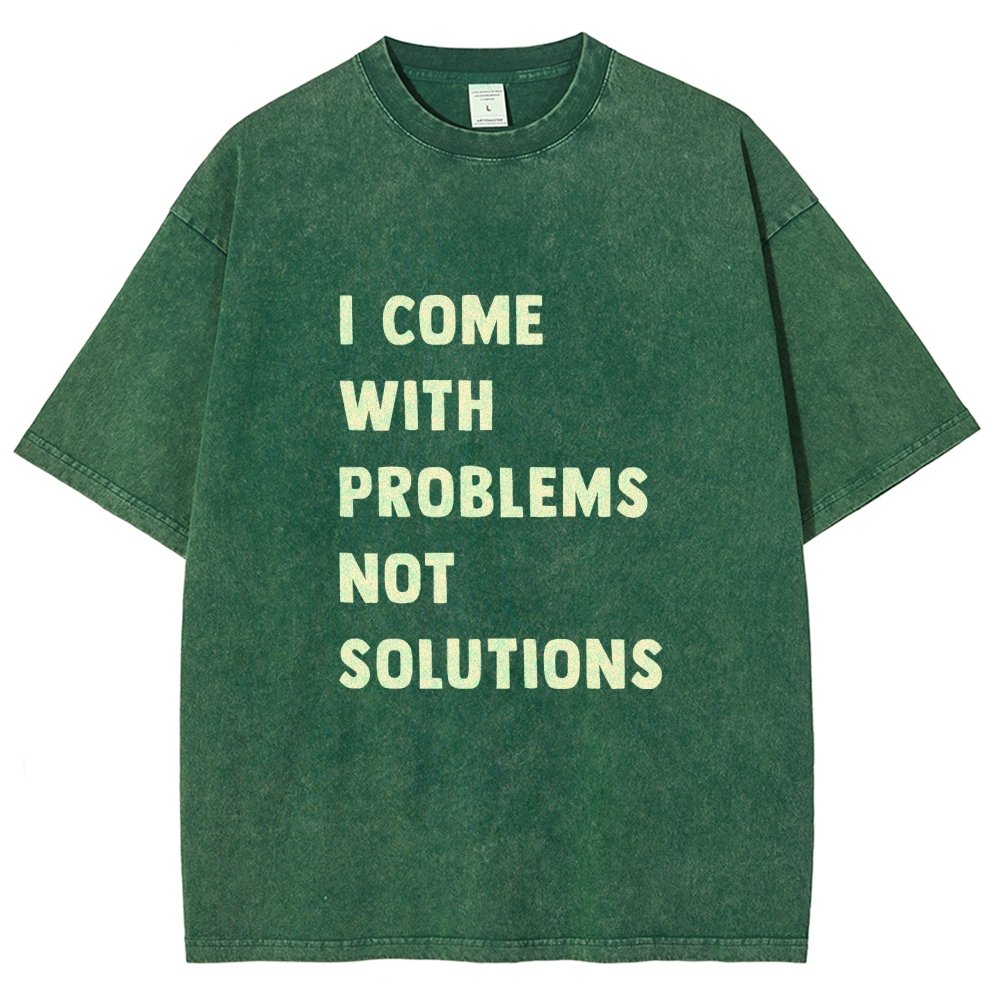 I Come With Problems Vintage Distressed T-shirt