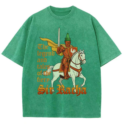 Sir Racha Art Print Vintage Distressed T-shirt